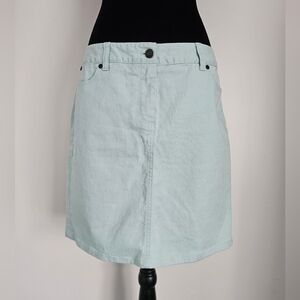 Mint Green Women's Denim Skirt